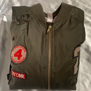green bomber jacket